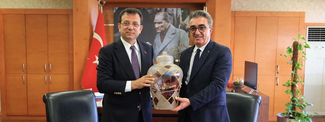 İMAMOĞLU’NDAN BAYRAMPAŞA BELEDİYE BAŞKANI MUTLU’YA TEBRİK ZİYARETİ